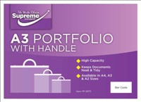 [5391521018373] Portfolio with Handle A3 Plastic Supreme