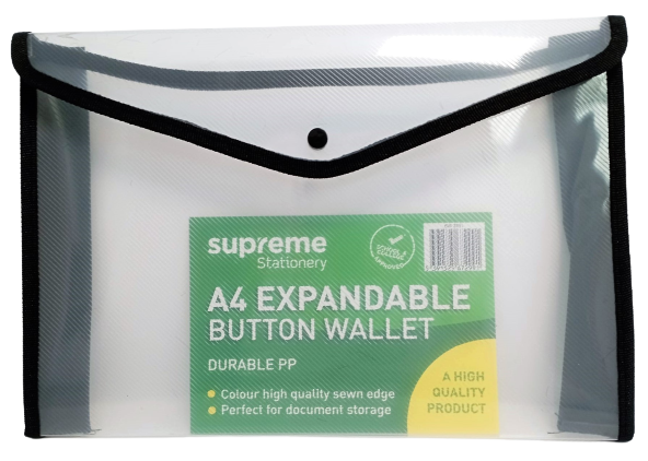 N/A Button Wallet A4 Premium BW-2991 Supreme