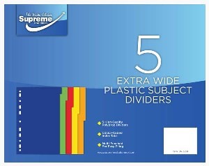 Dividers Extra Wide 5 Part DV-3219 Supreme