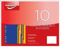 [5391525673240] Dividers Extra Wide 10 Part Plastic DV-3240 Supreme