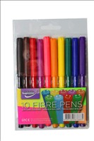 Colouring Fibre Pens 10pk CM-6685 Supreme