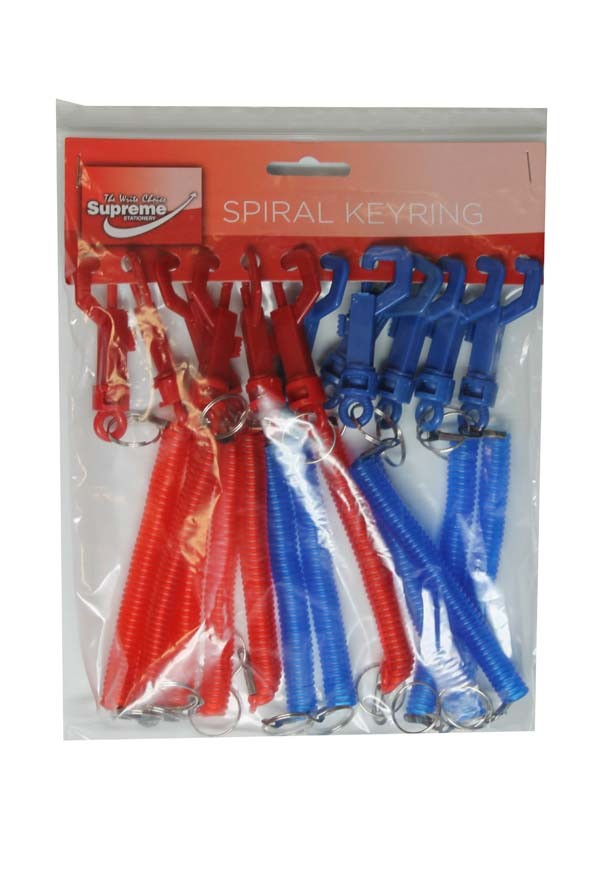 N/A Spiral Key Rings Hanging Pack Supreme