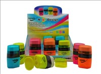 Eraser + Sharpener Neon Oval ER-09904 Supreme