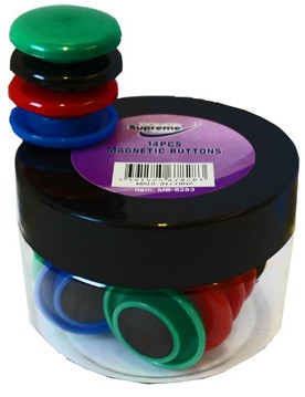 Magnetic Button 14 pce Tub