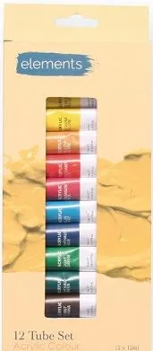 [5391532580401] (Available Mid August) Elements Acrylic 12 Tube Set