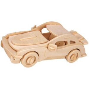 Gepettos Workshop Sports Car 3D Puzzle (Jigsaw)