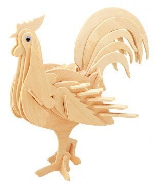 Gepettos Workshop Rooster 3D Puzzle (Jigsaw)