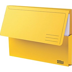 Document Wallet Yellow Office Depot