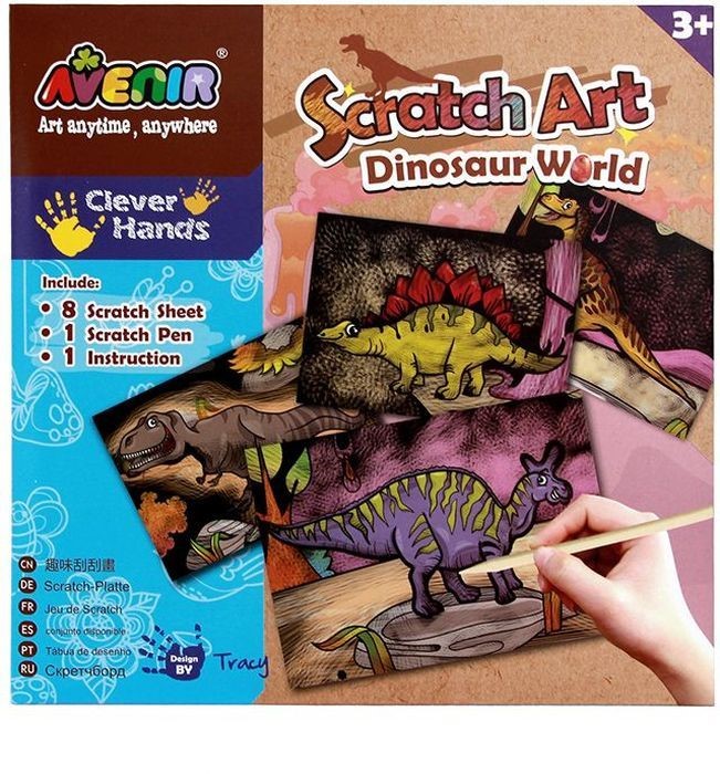 Scratch Art Dinosaur World