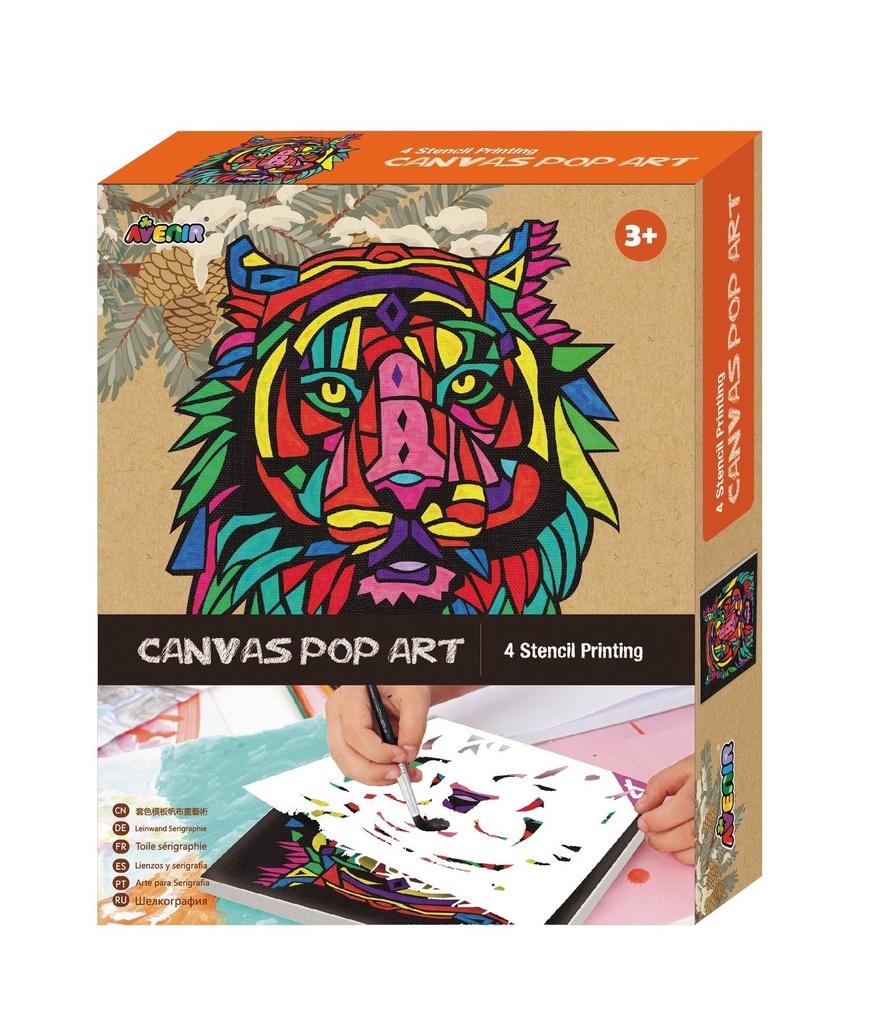 Canvas Pop Art Tiger