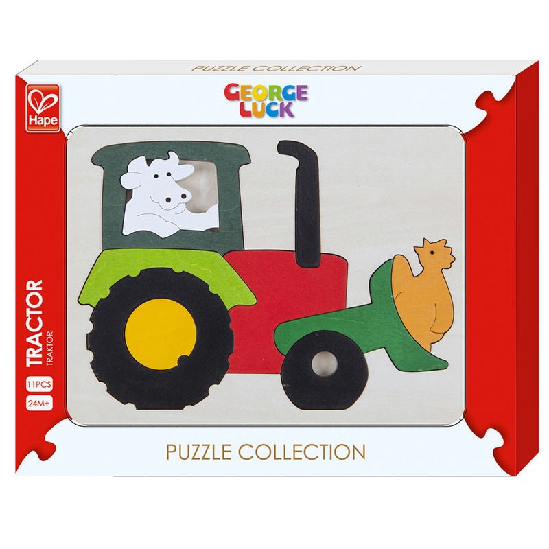 Wooden Puzzle Collection Tractor (Jigsaw)