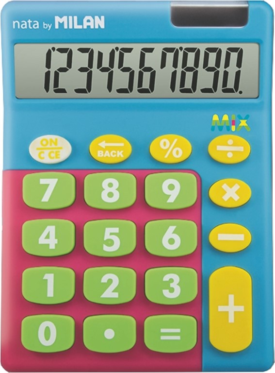 Calculator 10-digit Mix Blue Milan
