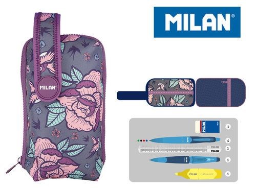 Pencil Case kit with remov. pencil case Flowers Pink Milan