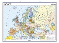 Map Europe Physical / Political 140 x 100 cm Edigol