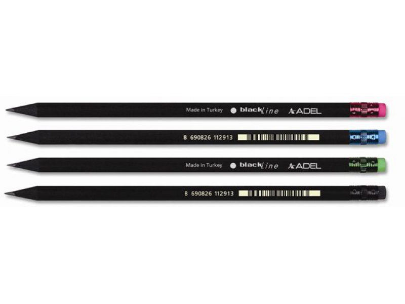 Pencil BlackLine with Rubber Tip Adel