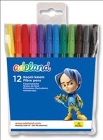 Fibre Pens 12pk Adeland