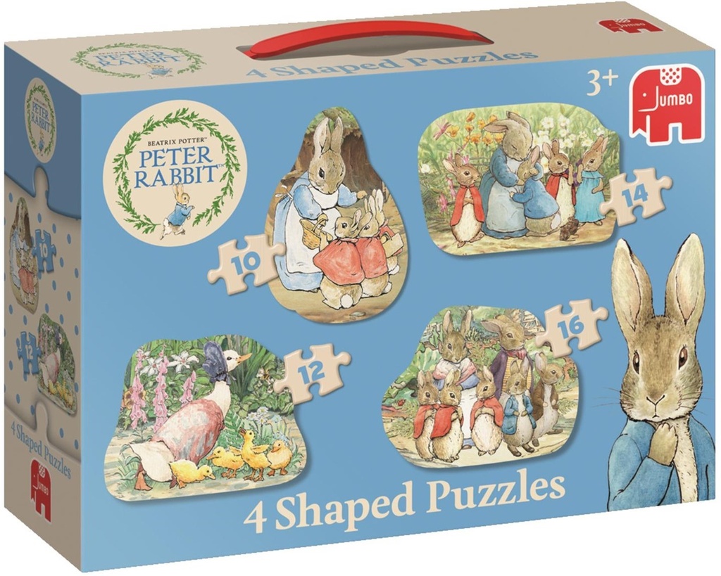 Puzzle Peter Rabbit 4 Shaped Puzzles (Jigsaw)