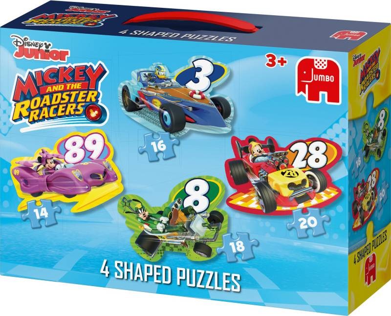 Puzzle Mickey Mouse Racers 4 Shaped Puzzles (Jigsaw)