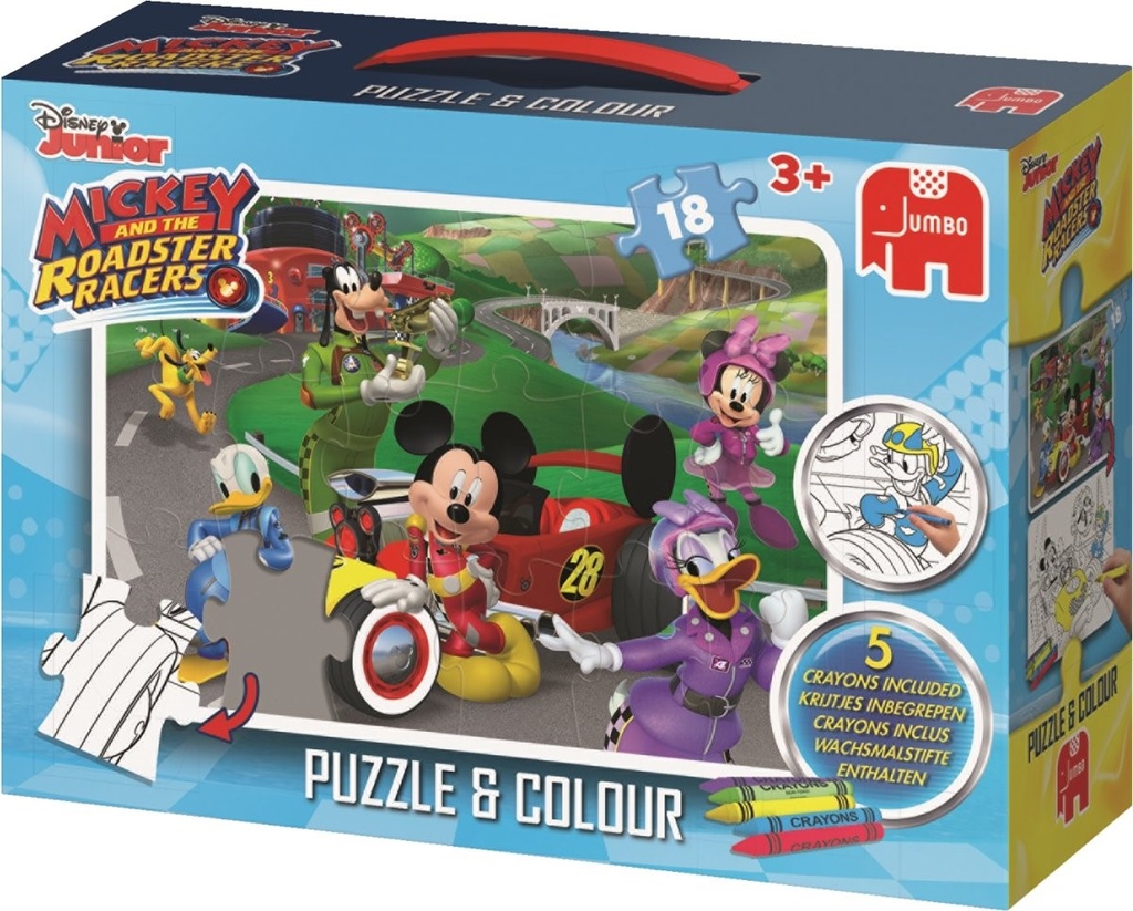 Puzzle Mickey Mouse Puzzle + Colour (Jigsaw)