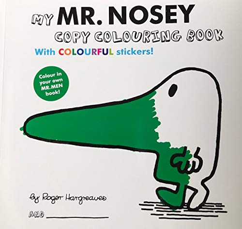 [9780603575211] Mr Men - My Mr. Nosey Colouring Book With Colourful Stickers