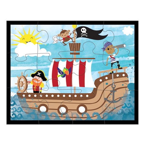 12 Piece Puzzle Pirates Ahoy (Jigsaw)