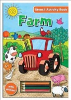Farm Stencil Activity Book