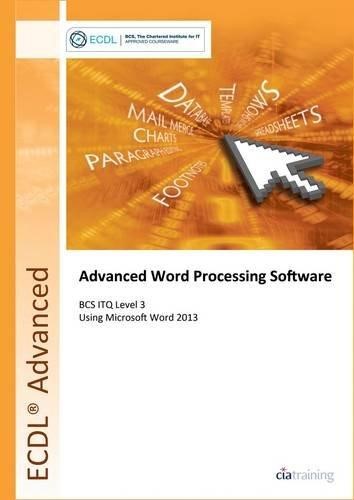 ECDL ADVANNCED TRAINING WORDPROCESSINGg