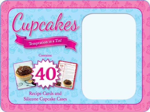 [9780857805164] Cupcakes Temptation in a Tin Receipe Cards and Silicone Cases
