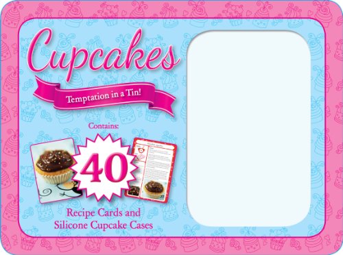Cupcakes Temptation in a Tin Receipe Cards and Silicone Cases