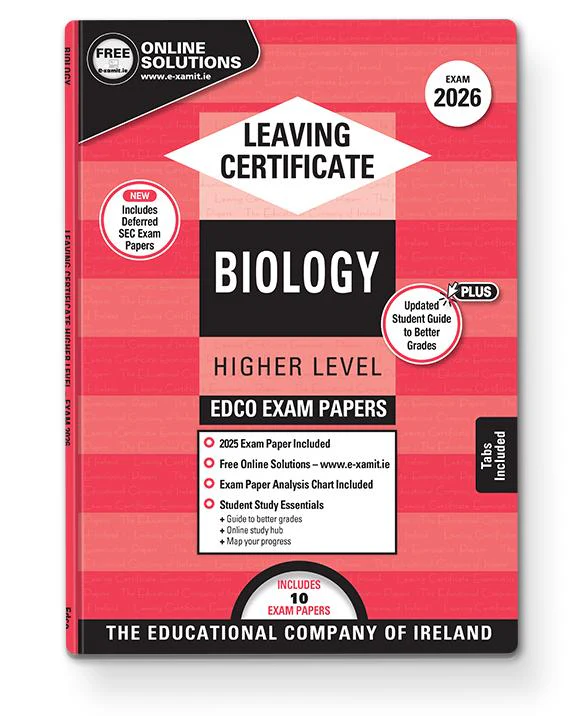 [9780861670154] 2026 Edco BIOLOGY LC HL EXAM PAPERS