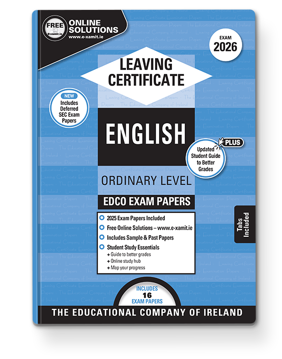 [9780861676699] (Available Late July) 2027 Edco ENGLISH LC OL EXAM PAPERS