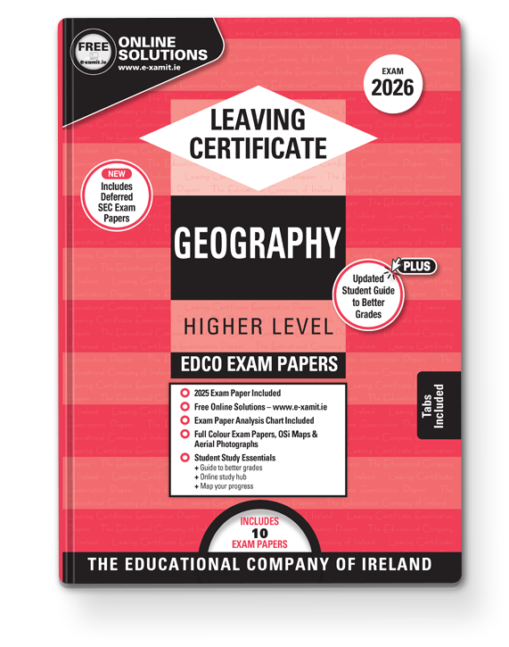 [9780861676743] 2027 Edco GEOGRAPHY LC HL EXAM PAPERS