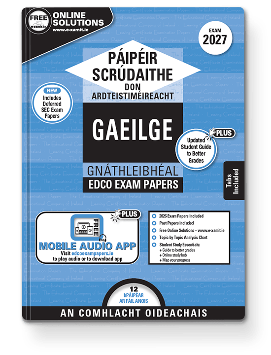 [9780861678525] 2027 Edco IRISH LC OL EXAM PAPERS