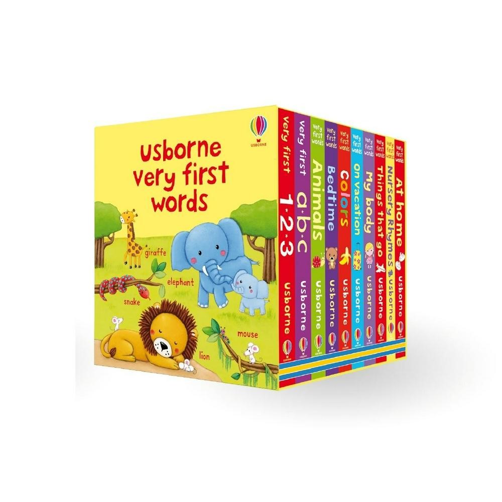 [9781474960458] Very First Words Collection 10 Books Box Set Usborne