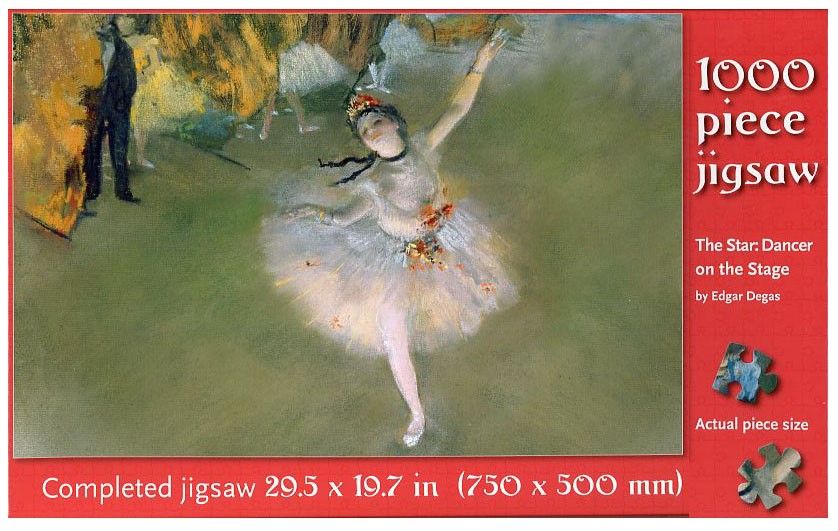 Puzzle 1000pc Star Dancer on the Stage by Edgar Degas (Jigsaw)