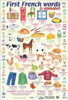 POSTER FIRST FRENCH WORDS AND ALPHABET