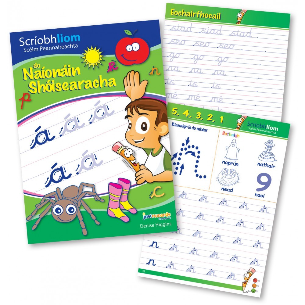 Scriobh Liom do Naionain Shoisearacha (Set) Book AND Practice Copy