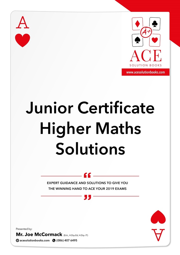 N/A Maths Solutions JC HL ACE Solutions