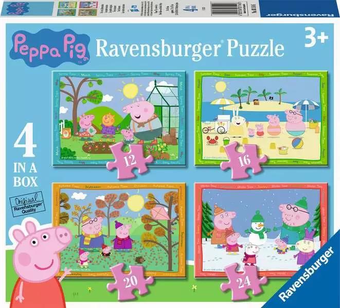 Peppa Pig 4 Seasons 4 in a Box Puzzles