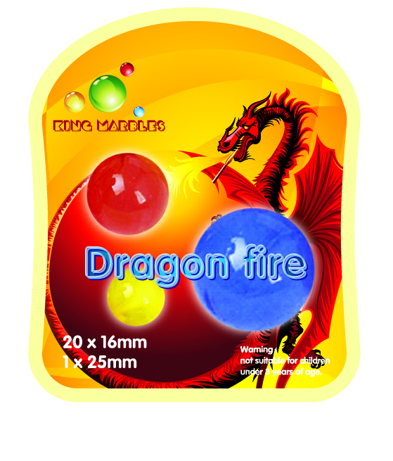 Dragon Fire Marbles