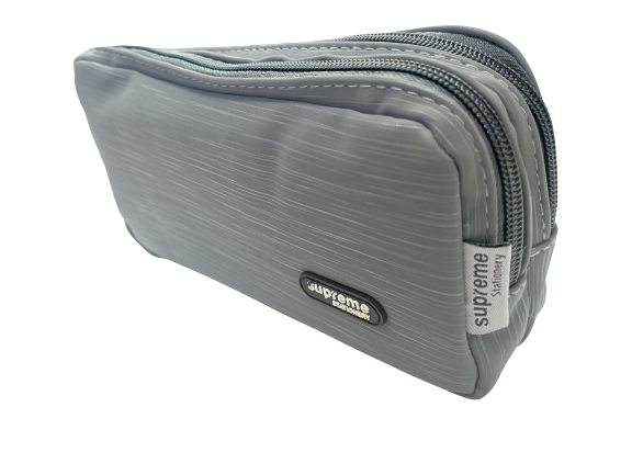 [5099073005987] Double Pencil Case Grey