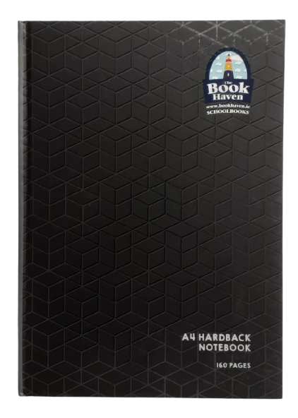 [5391539551336] Hardback A4 160pg (Black) Bh-1336 Book Haven