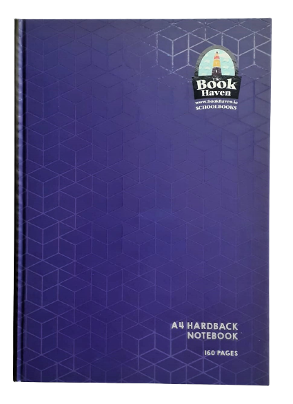 [5391539551343] [N/A] Hardback A4 160pg (Blue) Bh-1343 Book Haven