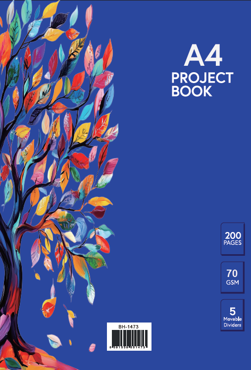 (Available May) Project Pad (Lecture Pad) A4 5 Tabs BH-1473