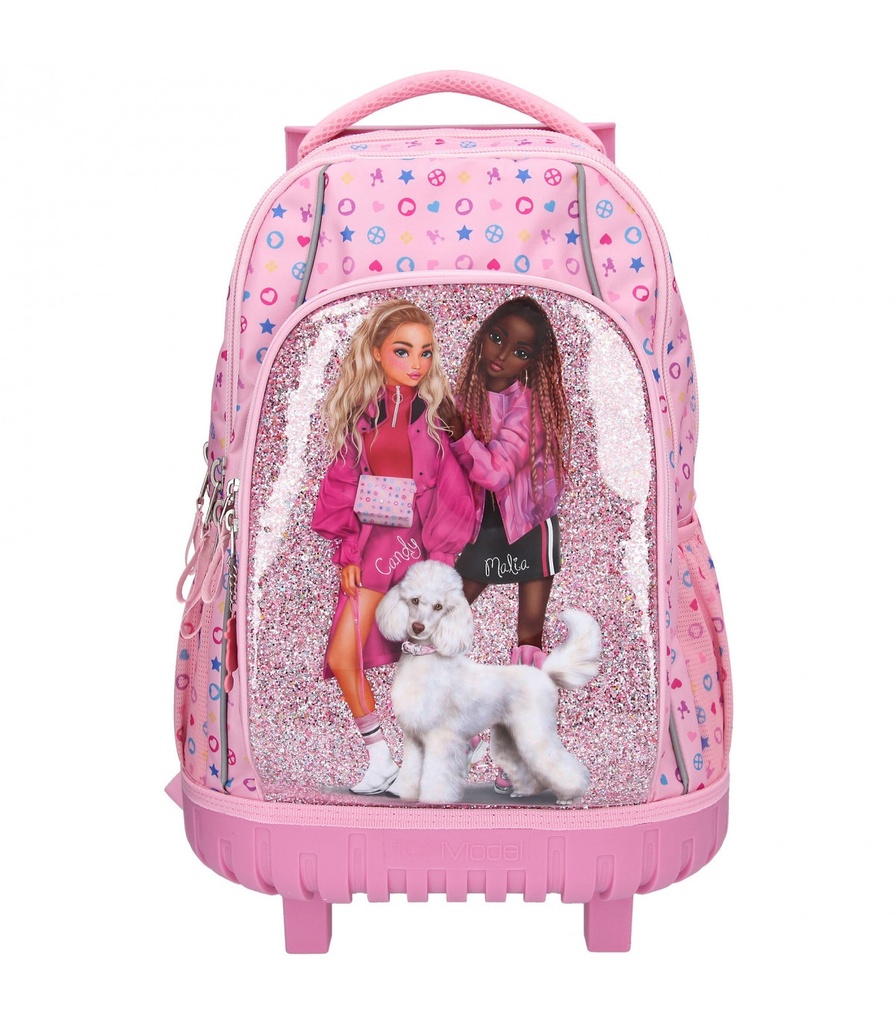 TOPModel School BackPack Trolley Bling