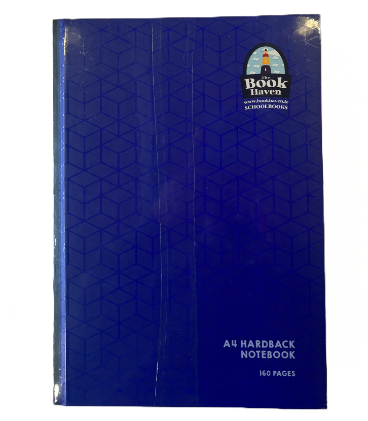 [5391539551428] [5 Pack] Hardback A4 160Pg BH-1428 Book Haven (Asst colours)