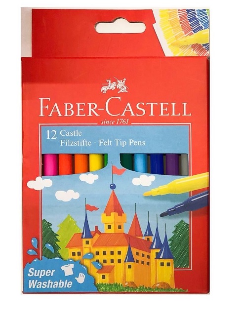 Fibre Tip Pens 12pk Felt Tip Pens Faber-Castell