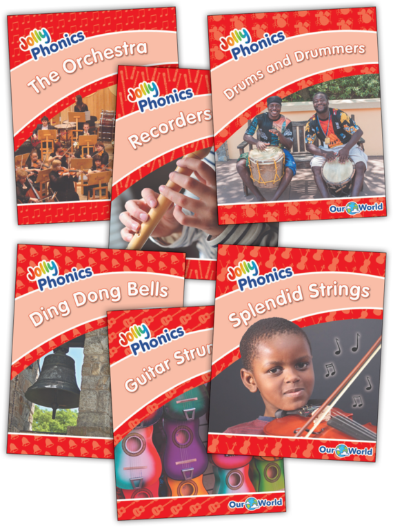 [9781844148905] Jolly Phonics Readers, Our World Nonfiction, Red Level (pack of 6)