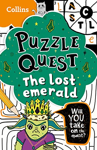 [9780008532116] Puzzle Quest The Lost Emerald: Solve More Than 100 Puzzles In This Adventure Story For Kids Aged 7+