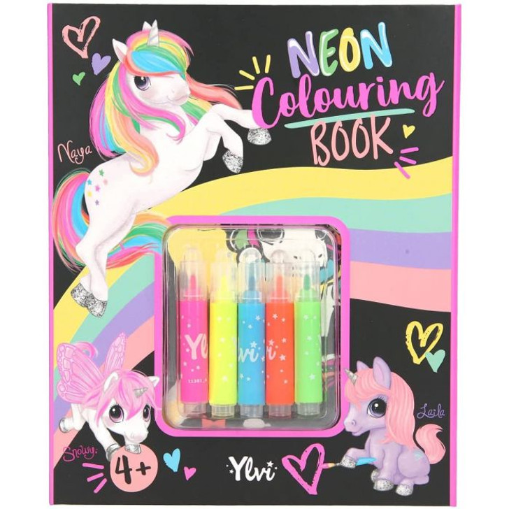 [4010070634186] Ylvi Neon Colouring Book Set